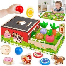 Toddler Montessori Wooden Farm