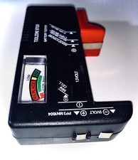 Universal Battery Tester  Suitable AAA, AA, C, D, 9V & All mini Cell Batteries