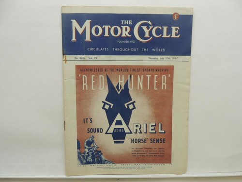 July 1947 the motorcycle - the,