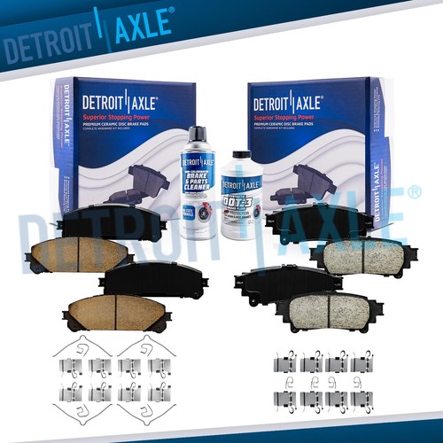 Front rear ceramic brake pads - front,