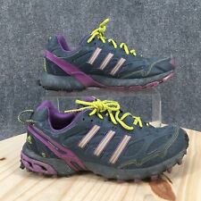 Adidas Shoes Womens 9 Kanadia TR 6 Running Sneakers Grey Lace Up Low Top Sport