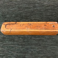vintage wooden pencil box /