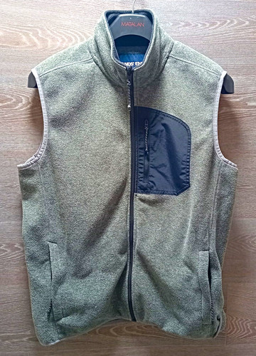 Lands end vest mens large - large, grey