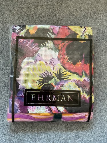 Ehrman tapestry large pansies - large,
