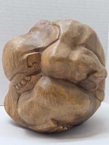Vtg hand carved - teak, wood