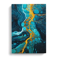 River Abstract Art No.2 Canvas