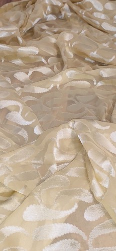 Gold paisley burnout - gold,