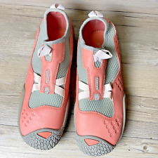 Teva Proton Womens Slip on Water Sport Shoes Sz 9 Pink Salmon Spider Rubber 6366