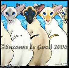 Siamese Cat print from