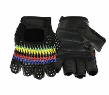 Unisex Gym Leather Padded Gloves Training Bodybuilding Fitness Cycling Cycle
