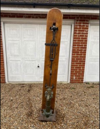 Antique brass water - water, pump/