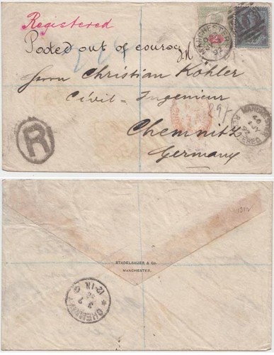 1892 mixed franking - qv,