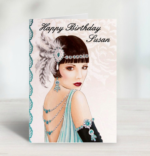 Personalised birthday card - personalised,