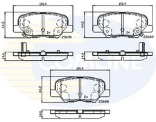 Rear COMLINE CBP32238 Brake