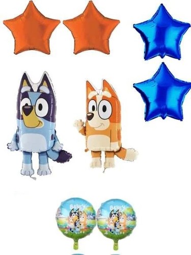 Bluey foil balloons 8pcs set