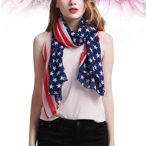 Scarf women american flag - women's,