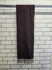 Unisex MARK'S & SPENCER AUTOGRAPH Chocolate Brown Cashmere Scarf - CG C94