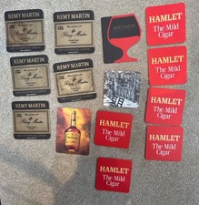 Hennessy, Martell, Remy Martin Cognacs and Cigars Beer Mats