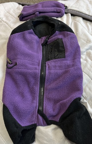 Purple black fleece - purple,
