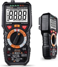 Digital Multimeter 6000 Count True RMS Manual Ranging NCV Temp Flashlight