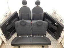 Fiat 500 Seats & Door Cads in Black FREE FITTING SERVICE
