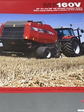 Massey Ferguson MF160V Variable Balers Tractor Range Sales Info Brochure 2009