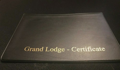 Grand lodge certificate holder - lodge,