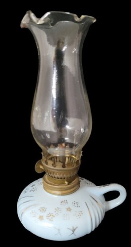 Vintage oil finger lamp - oil,