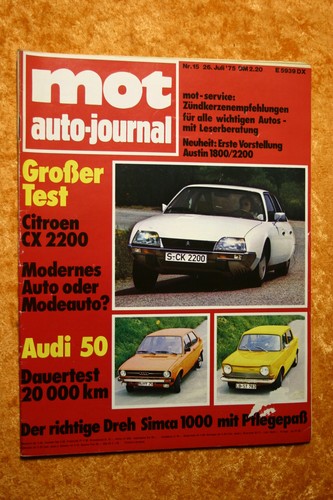 Mot citroen 2200 audi - cx,