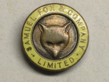 WW2 Samuel Fox & Company Sheffield Factory Workers Enamel Lapel Badge