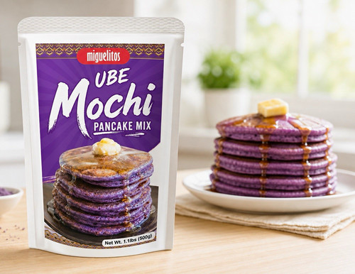 Miguelitos ube mochi pancake - miguelitos,