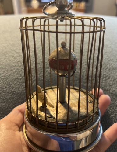 Vtg japanese bird - cage, up