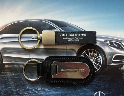 Two genuine audi keyrings - genuine,