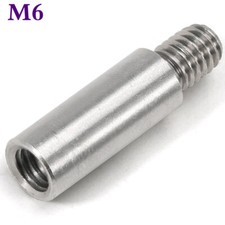 M6 Male-Female 303 Stainless Steel Round Standoff Support Spacer Threaded Pillar