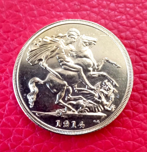 1914 george gold plated - george, v