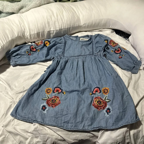 Zara kids jean dress with - kids,