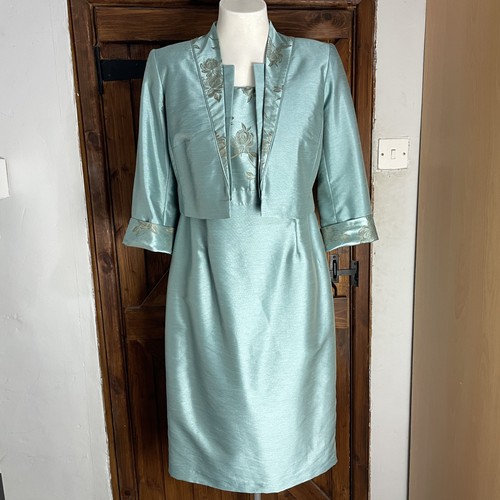Roman blue satin floral mother - satin,