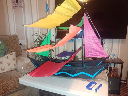 Sailing ship kite - 3d,