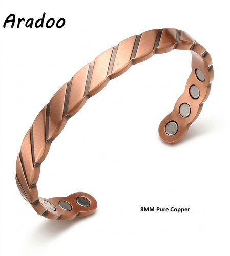 Pure copper magnetic bracelet - copper,