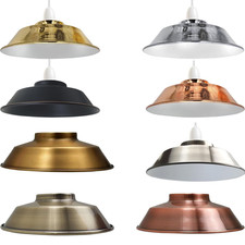 Ceiling Light Shade Lampshade Easy Fit Pendant Hanging Metal Kitchen Living Room