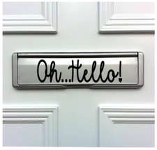 OH HELLO DOOR LETTER BOX VINYL