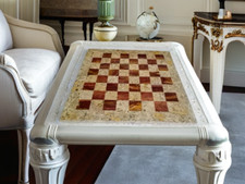 Coral Stone & Red Marble Onyx Chess Board only 30 X 30 cm without pieces