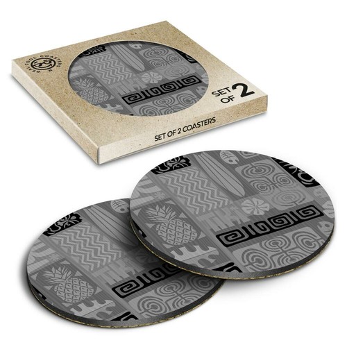 Boxed round coasters bw - 2,