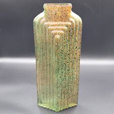 Art Deco Style Glass Vase Possibly San Miguel Spanish Large Vintage Multicolour
