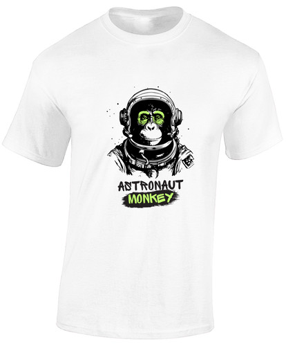Astronaut monkey mens shirt - astronaut,