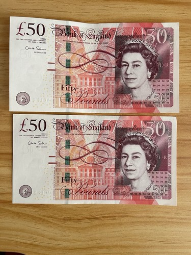Old notes consecutive - old, £50