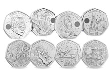 2022-2025 Harry Potter 50p Coins Fifty Pence Inc Dumbledore, Hogwarts & Train