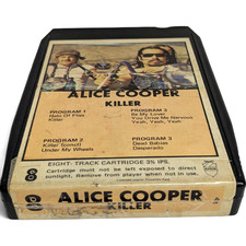 NEW PADS&SPLICE! ALICE COOPER Killer | US IMPORT 1971 | B+  8-track cartridge