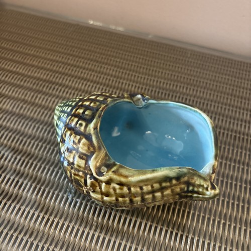 Vintage ceramic conch shell - conch,
