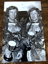 ANDERS  MICHANEK  &  SOREN  SJOSTEN  SWEDEN  SPEEDWAY   PHOTO